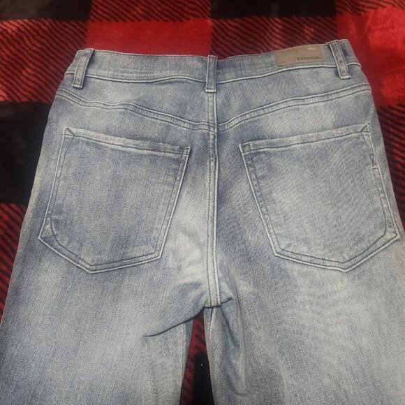 Express Ankle High Rise Legging Jeans Light Wash Size 4 - Picture 7 of 9